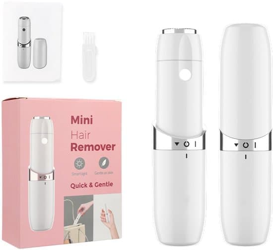 Premium Epilatorsæt til kvinder med LED-lys, ledningsfri USB genopladelig hårfjerning til ansigt, ben, bikini
