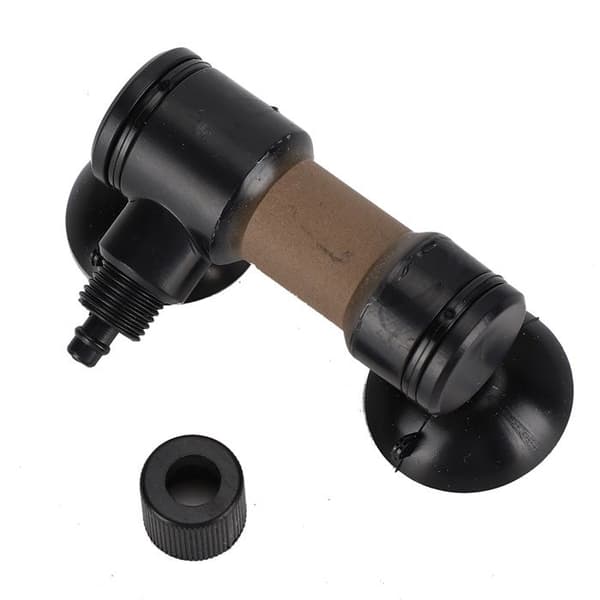 Akvarium CO2-diffusor – Ultrafin keramik – Høj opløsning – Til vandplanter – 40-120 cm – Sort