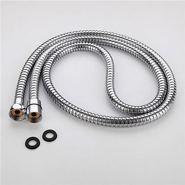 Duschslang i rostfritt stål, kromfinish, 2m