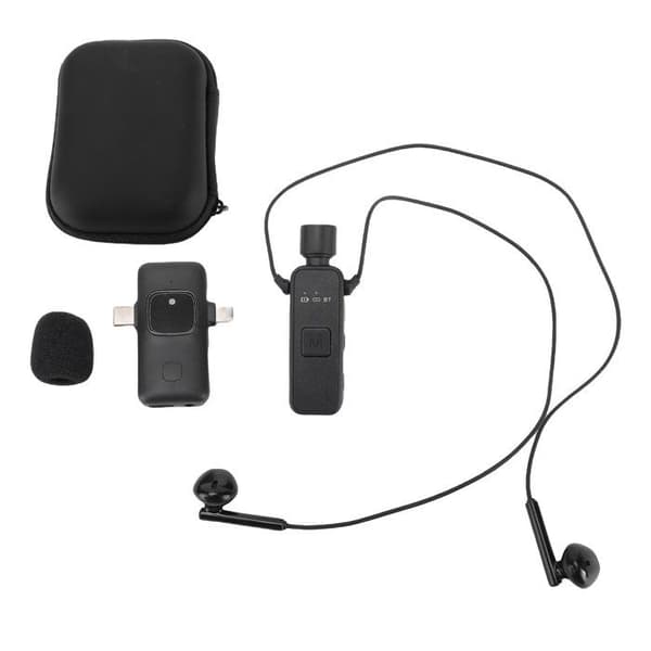 Trådløs Lavalier Mikrofon – Dual-Core 2.4G Bluetooth, Støjreduktion, 24-bit/48kHz – til Live Streaming
