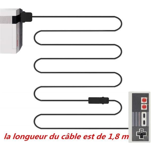 NES-controller med 1,8M kabel til Nintendo NES Classic Mini, 10 STK
