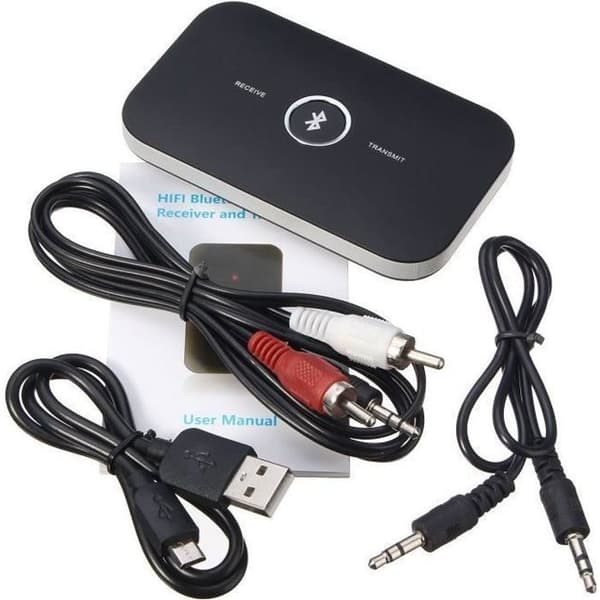 Trådløs Bluetooth HiFi 2-i-1 Audio Sender Modtager 3.5mm RCA Musik Adapter