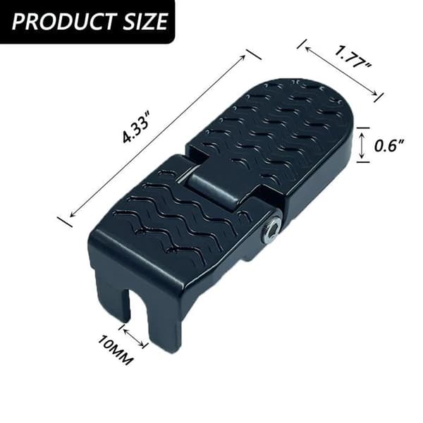 Par foldbare U-formede bagfodstøtter (10 mm) til cykler — Mountainbike tilbehør