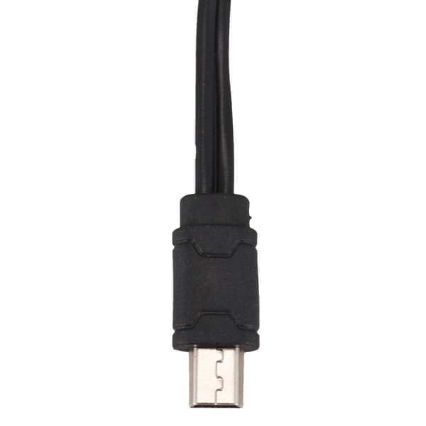 USB 2.0 til Mini A hann 3,5 mm plugg lyddatakabel 45 cm 2 stk
