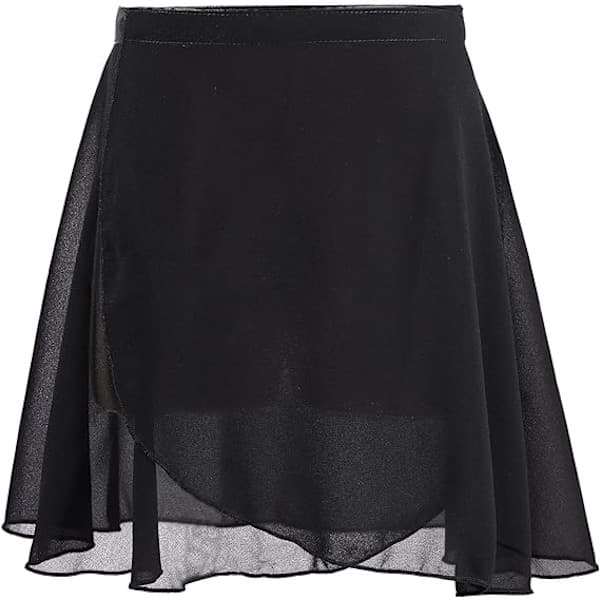 Balletskørt i chiffon, justerbart, slå-om-stil, ballet