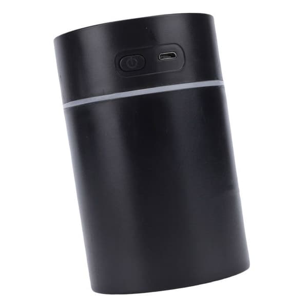 USB-luftfugter – 300 ml aroma diffuser – omgivende lys – kontor og bil – sort