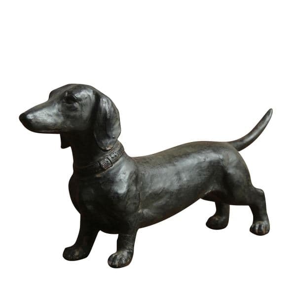 Dachshund-pynt i harpiks Dachshund-statuepynt Hund Antikk Samleobjekt