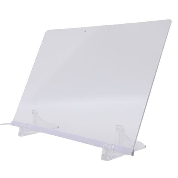 LED-ritbräda med ljus – 7 gradientfärger, transparent bräda 25×35 cm, raderbar