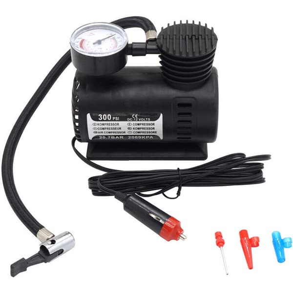 12V Bärbar Bilpump, Liten Elektrisk Bil Luftpump