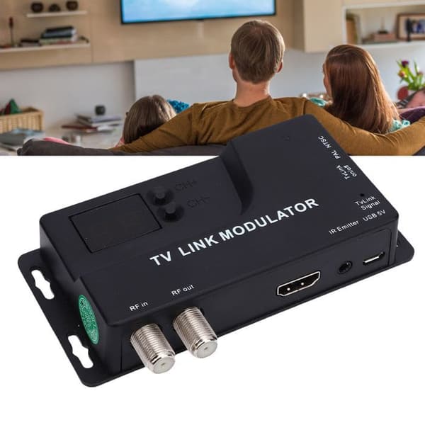 HDMI RF-modulator – 1080P PAL/NTSC – Konverterer til langdistance koaksial – til CRT'er og konsoller