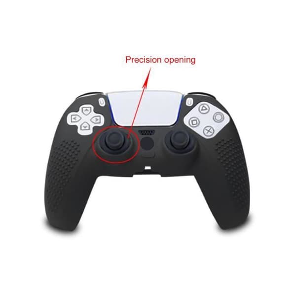 Skridsikkert silikone beskyttelsescover til PS5-controller - Sort