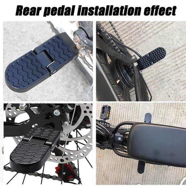 Par foldbare U-formede bagfodstøtter (10 mm) til cykler — Mountainbike tilbehør