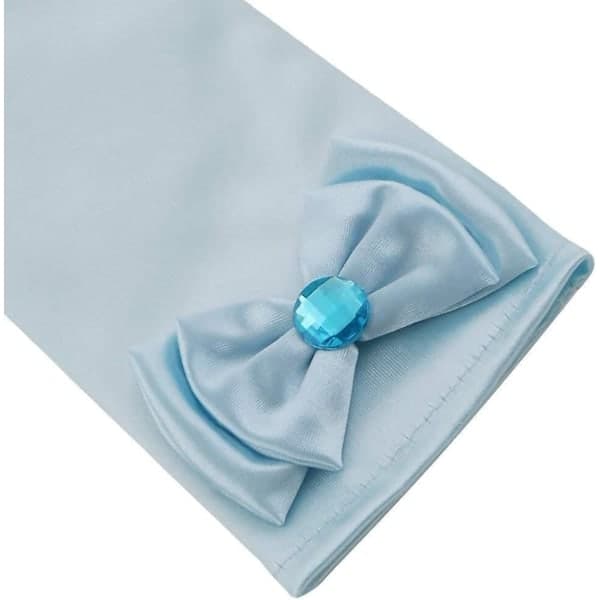 Prinsesse Elsa Kostume Tilbehørssæt til Børn, Inkluderer Fletning, Tiara, Handsker og Tryllestav 6 stk - blå