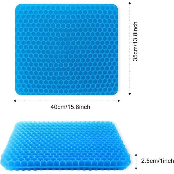 Ergonomisk gelsittdyna - Gelsittdyna - Dubbel tjocklek - Bikakedesign