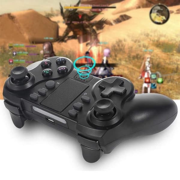 Trådløse controllere til PS4 - Seks-akset bevægelsessensorfunktion, integreret farve-LED - A4