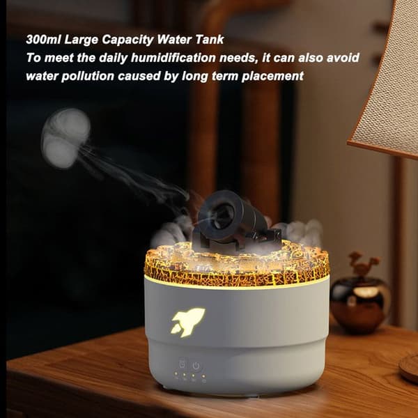 USB Aroma Diffuser – Kjølig Tåke, CE/FCC-sertifisert – 300 ml Hvit for Hjemmet