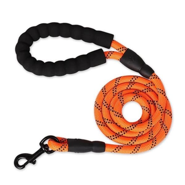(Orange) Nylon hundetrækketov, snor, tilbagekaldsrem, lang kæledyrssnor, ideel