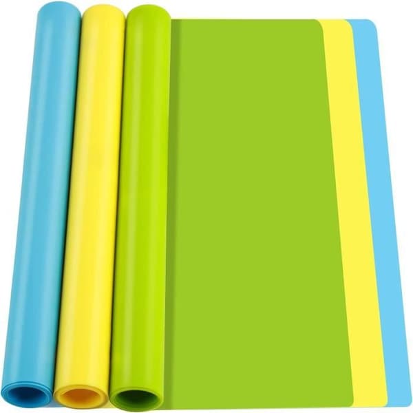 Silikonmatta - Ej specificerad - 30 x 40 cm - 3 delar - Non-stick - Flerfärgad