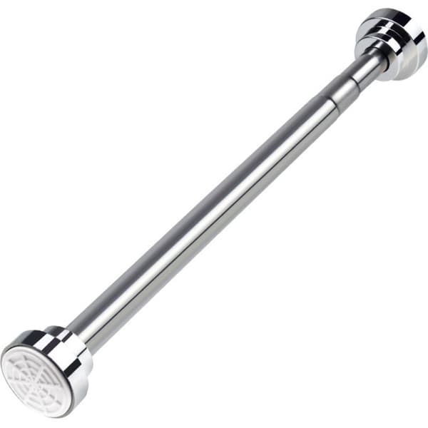 Udtrækkelig 40-55 cm badeforhængsstang – Rustfrit stål – Spændingsmontering – Rustbestandig – Borefri installation