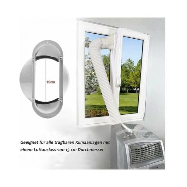 Slangadapter för luftkonditionering - 15 cm - Platt gränssnitt - PVC-plast - 176 g