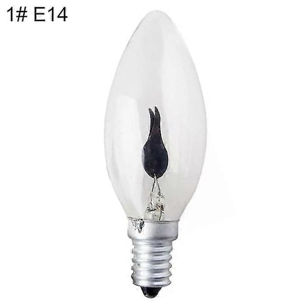 3W 220V E14/E27 LED simuleringsflammepære dekorativ lampe 1 E14