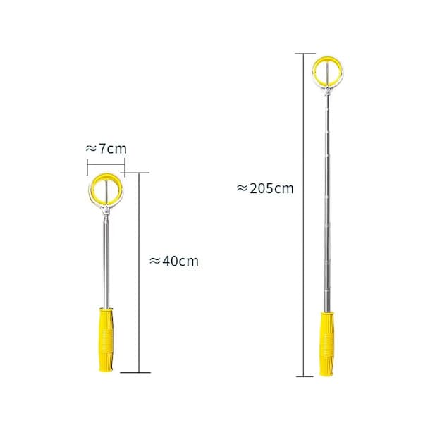 1 stk. golfboldopsamler 2M bærbar boldopsamlingsstang gratis