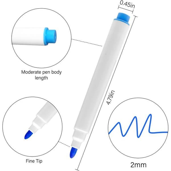Set med 12 färgade LED-memotavlapennor