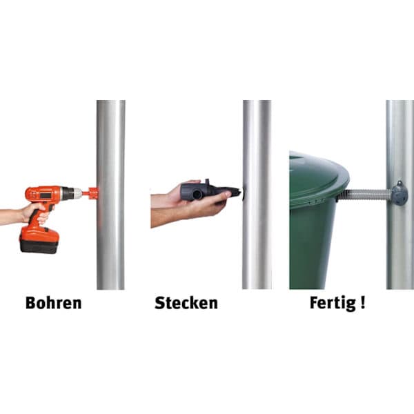 Regnvannsoppsamler (for nedløpsrør 70-110 mm, regnvannsoppsamler for regnvannstønner, for takflater opptil 80 m²), grå