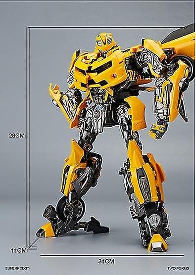 Transformers 28cm Robot Autobots Actionfigurer Legetøj Bumblebee Med Våben Køretøj Transform
