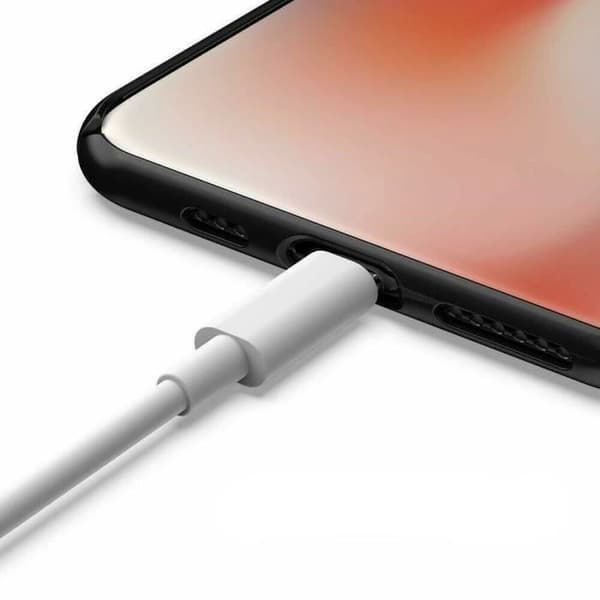 USB-opladerkabel - 1M - Hvid - Kompatibel med iPhone 6 til 11 Pro Max - Forstærket