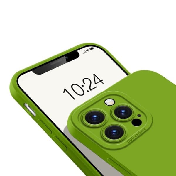 iPhone 15-deksel Flytende silikondeksel til Apple iPhone 15-serien Sitron Gul iPhone 15 Pro