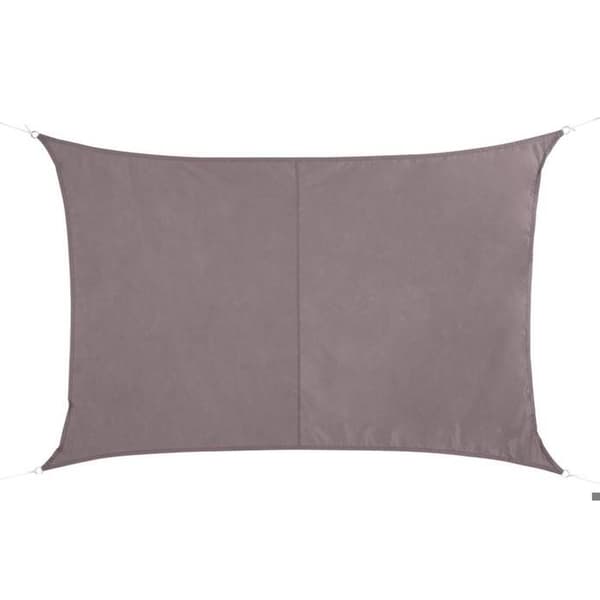 Rektangulær \"Curacao\" solseil, 3x2m, polyester - Hespéride