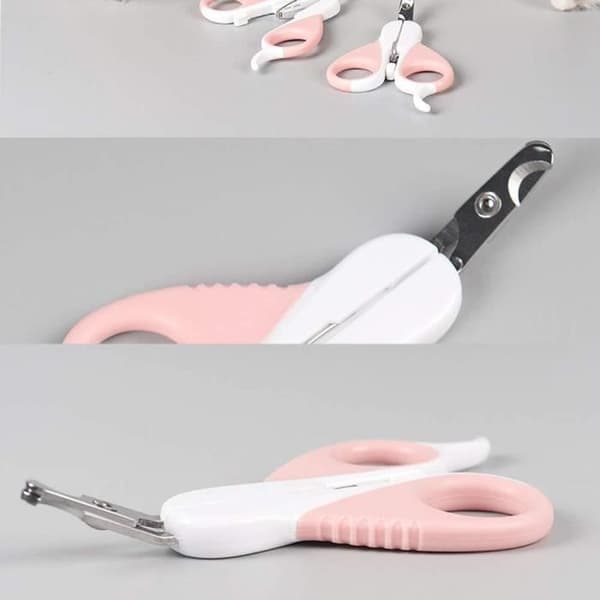 Klösax för husdjur - Ej specificerad - Rosa modell - Rostfritt stål - Halkfritt grepp - 12,8x7,2cm