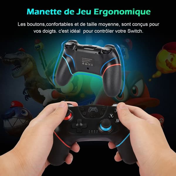 Nintendo Switch-kontroller-Uplayteck-Trådløs Bluetooth-joystick Switch Pro-kontroller for Nintendo Switch/Switch Lite/Switch OLED/PC