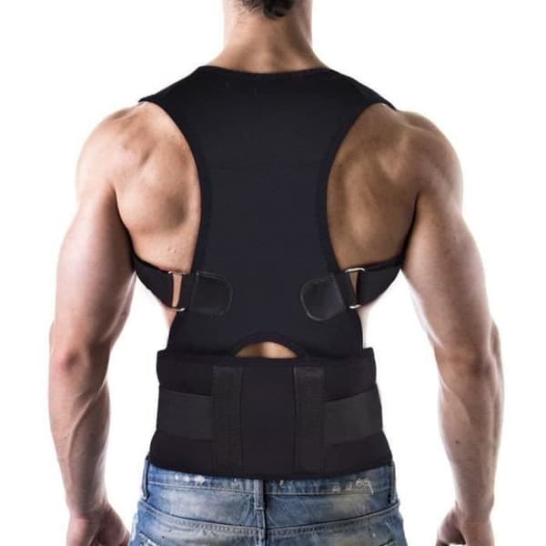 Holdningskorrigerer - Rygkorrektion - Magnetisk Terapi - Sort - Unisex