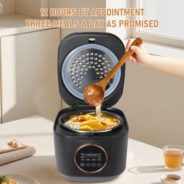 5L Riskoger, 220V Elektrisk Non-Stick Riskoger, Non-Stick Riskoger med Knapstyring og 9 Madlavningsprogrammer
