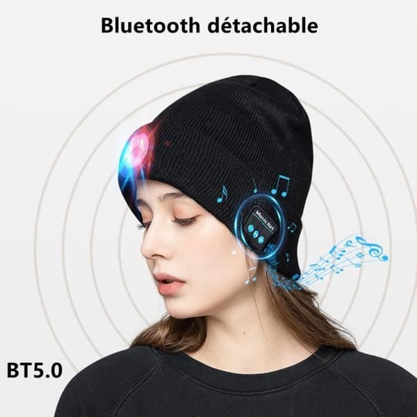 Leytn® Bluetooth LED musse, trådløs musikkhatt for menn og kvinner