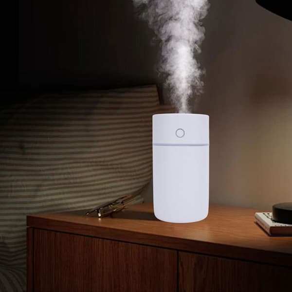 250 ml USB-luftfukter – kjølig tåke – fargerike lys – kontor, bil