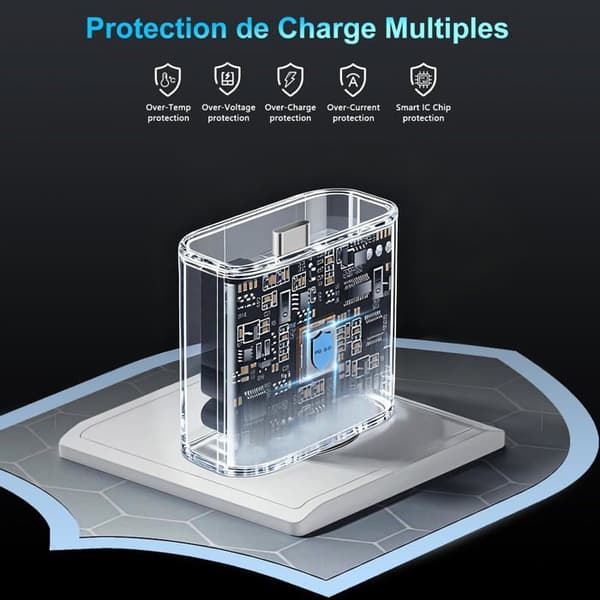 Apple hurtigoplader til iPhone 14/13/12/11/Pro Max/Plus/Mini/SE/XR/X/XS/8/7/6 — 25W USB-C strømadapter