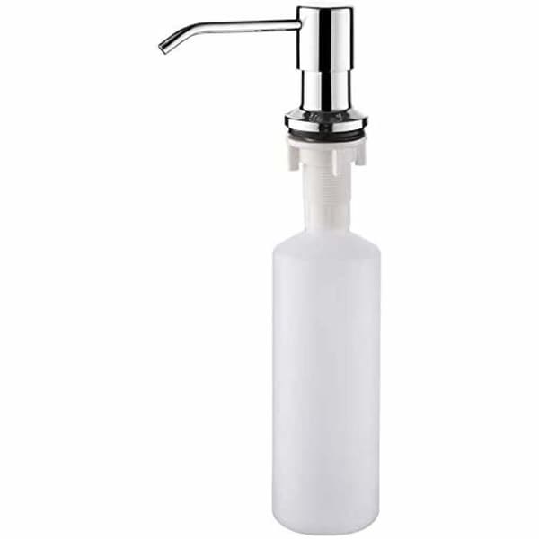 500 ml flydende sæbedispenser til køkkenvask, pumpedispenser, skjult sæbedispenser, sølv