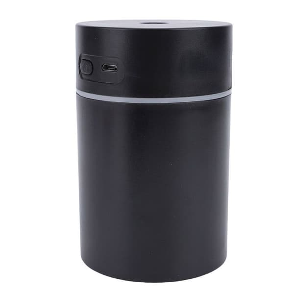 USB-luftfugter – 300 ml aroma diffuser – omgivende lys – kontor og bil – sort