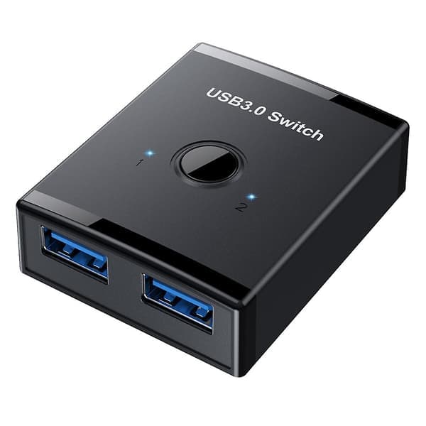 KVM USB HUB 3.0 Switch Selector KVM Switch til PC Tastatur Mus Printer 1 PC Dele 2 Enheder