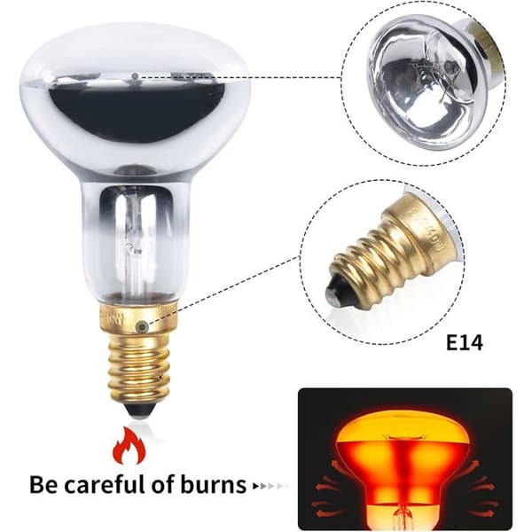 4-pack E14 lavalampor, reflektorlampor, 220-230V, 30W, R39 E14