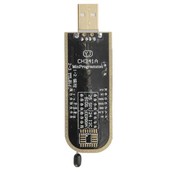 CH341A 24 25 Serie EEPROM Flash BIOS USB Programmeringsmodul + SOIC8 SOP8 Testklipp for EEPROM 93CXX