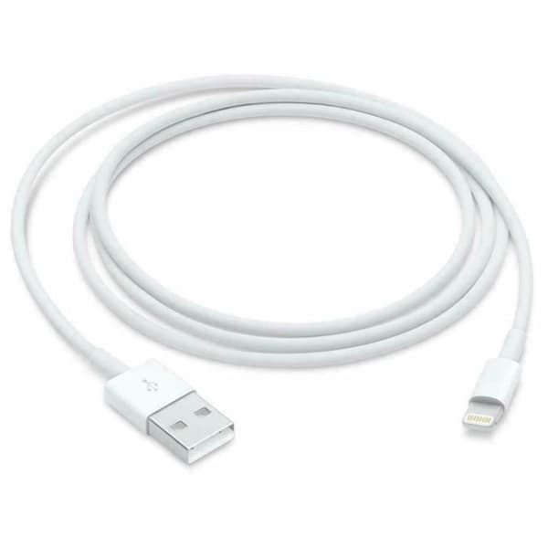 USB-opladerkabel - 1M - Hvid - Kompatibel med iPhone 6 til 11 Pro Max - Forstærket