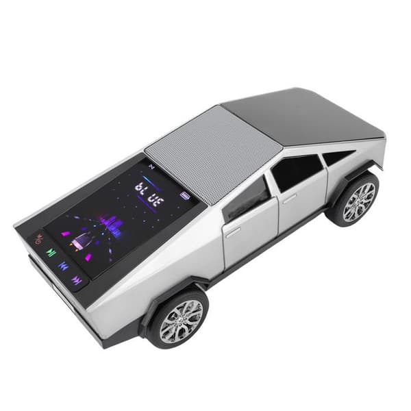 Bluetooth Pickup-högtalare – HD Stereo TWS FM – LED-rytm – Bilpresent – Silver