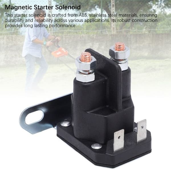 Startrelæ – 435-151 (12V, 4 terminaler) – Til plæneklippere og traktorer – 55 mm