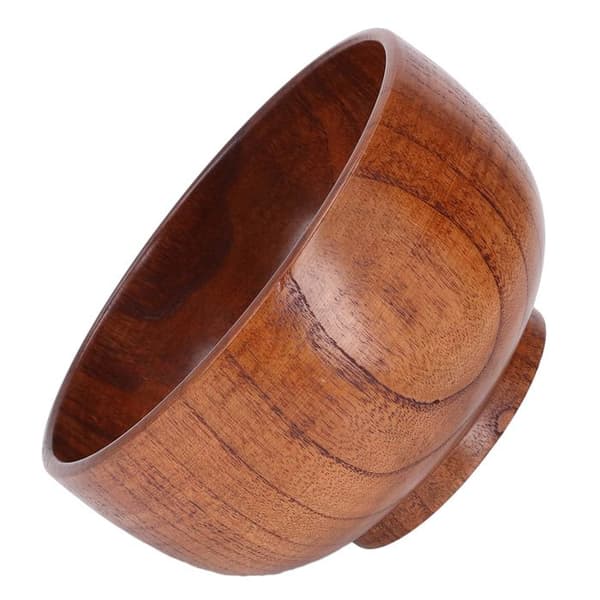Treskål – 14,3×8,3 cm – Solid jujubetre, håndlaget, til hverdagsbruk