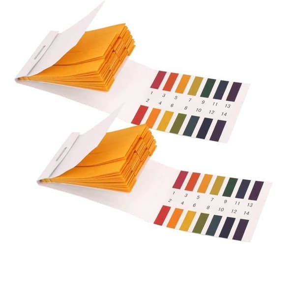 2-pack pH-testremsor – 160 remsor (pH 1–14) – Universellt pH-testpapper för pH-kontroll (förseglad förpackning)
