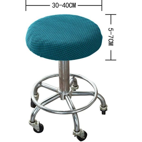 Runda pallöverdrag, 2-pack, beige, elastiska, tvättbara, mjuka och hållbara, lättskötta, bar/lounge